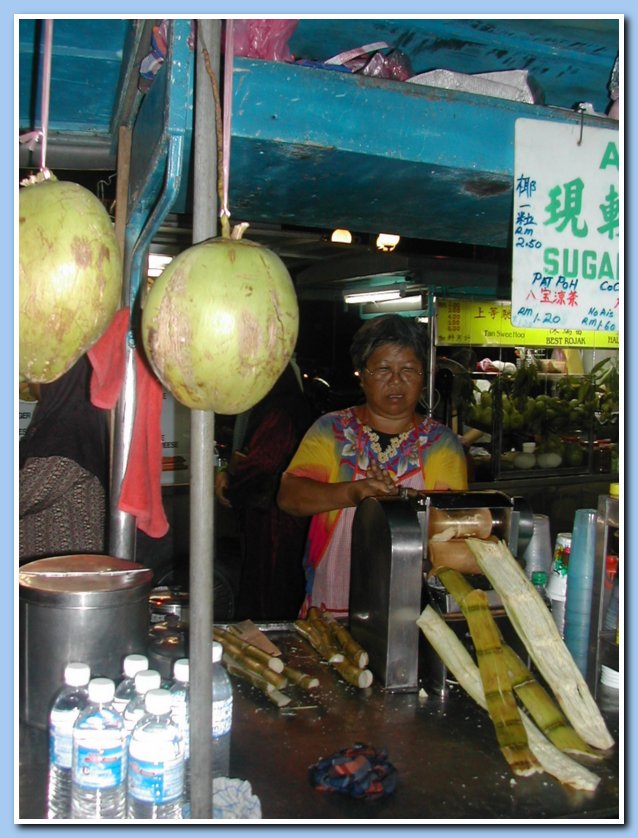 Making sugar cane water